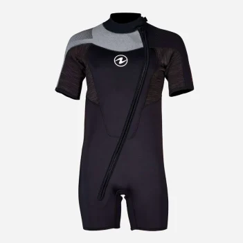 AQUA LUNG DYNAFLEX FRONT ZIP 5.5MM SHORTIE MENS